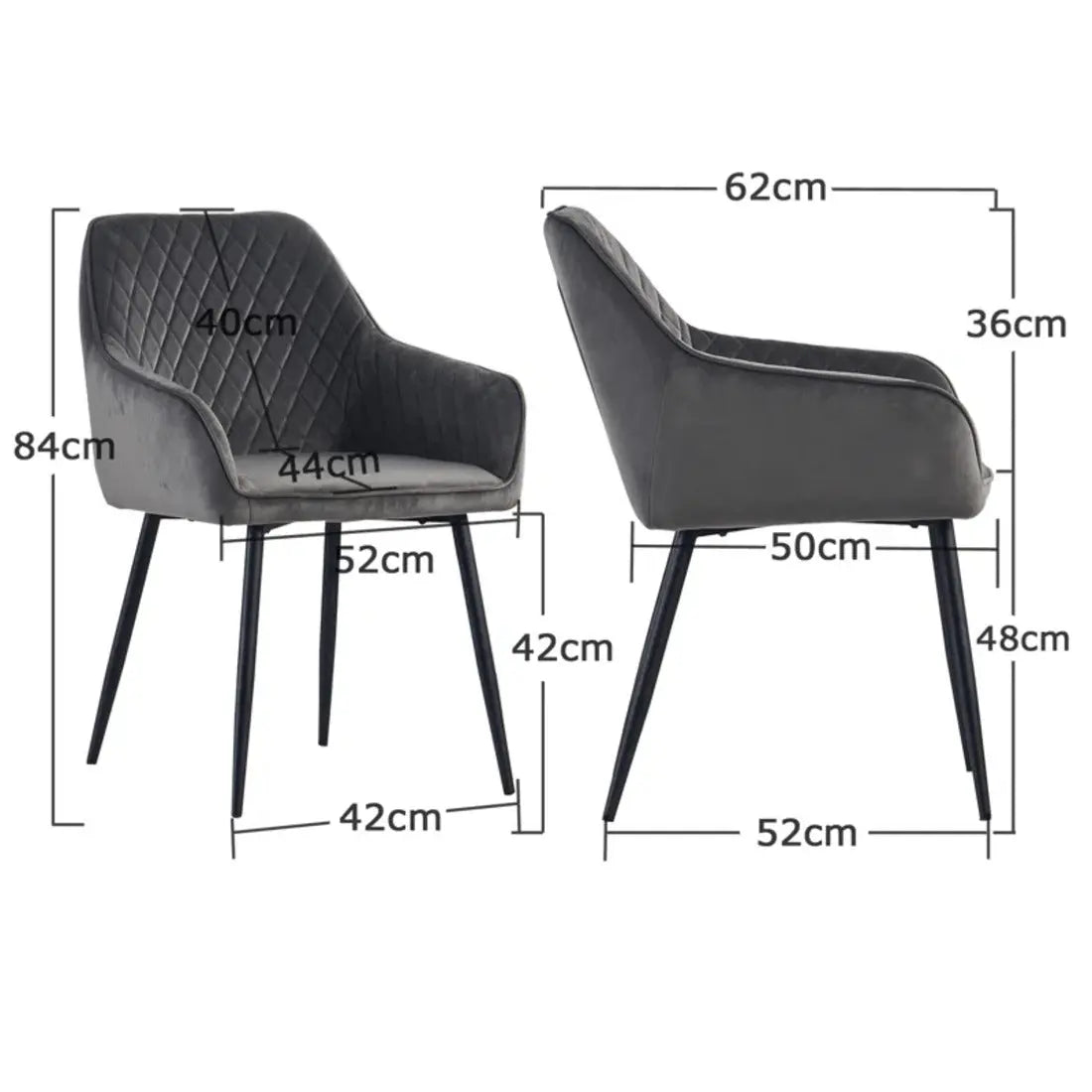 Seymour Classic Arm Chair – Grey