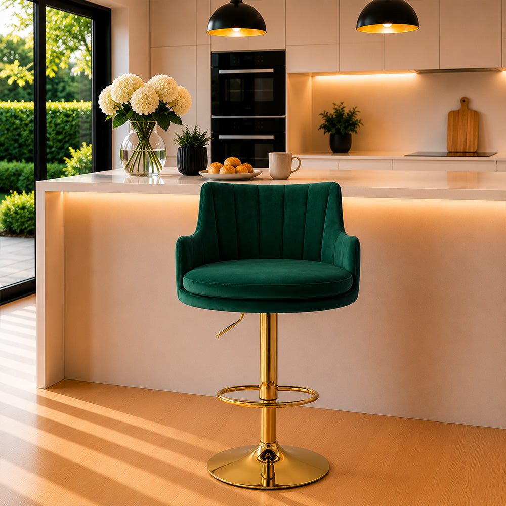 Doe Buck Oliver Barstool|Green