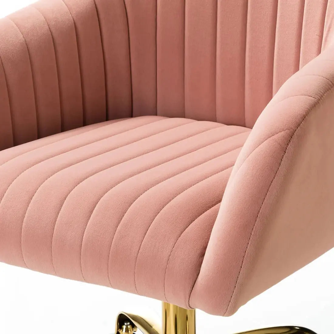 Louise Upholstered Task Chair – Pink