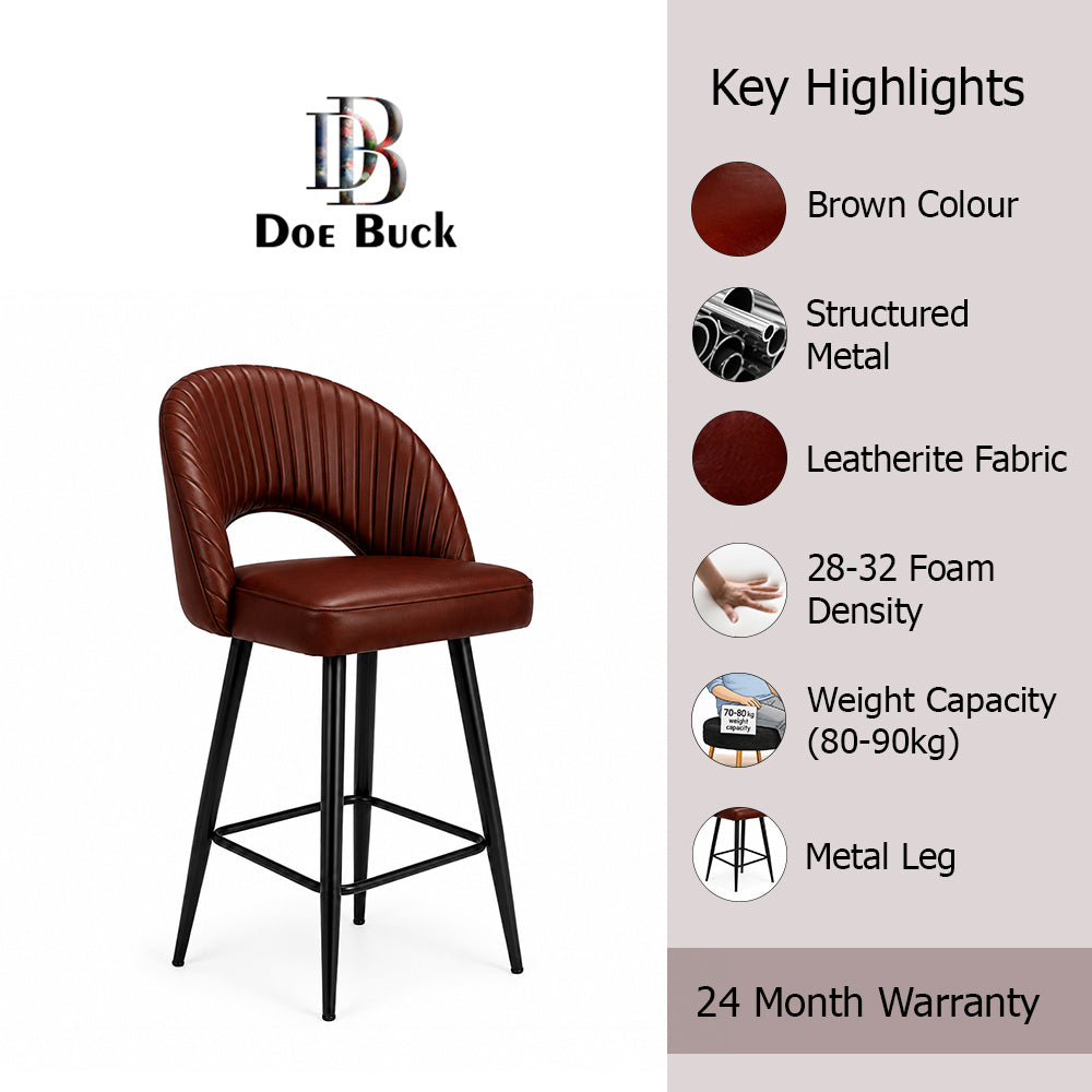 Doe Buck Elmore Bar Stool|Brown