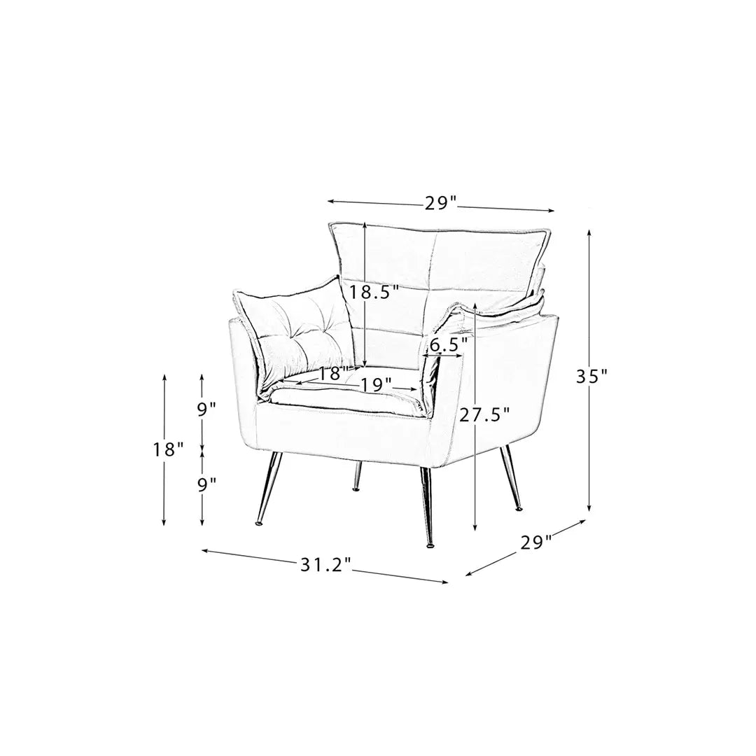 Fyn Accent Chair - Blue