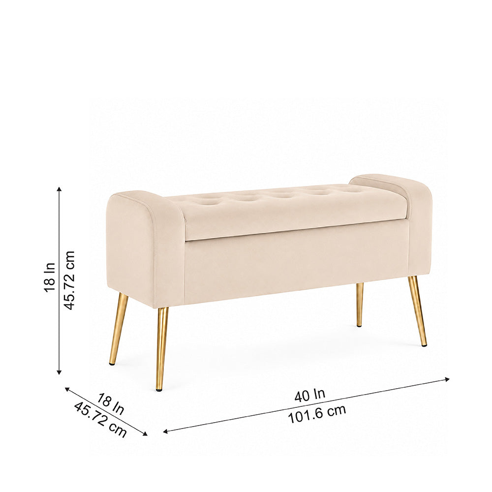 Doe Buck victoria bench|Beige