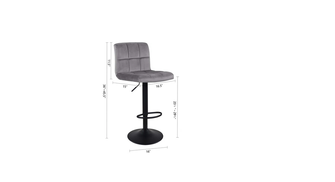 Neo Swiel Adjustable Bar Stool - Grey
