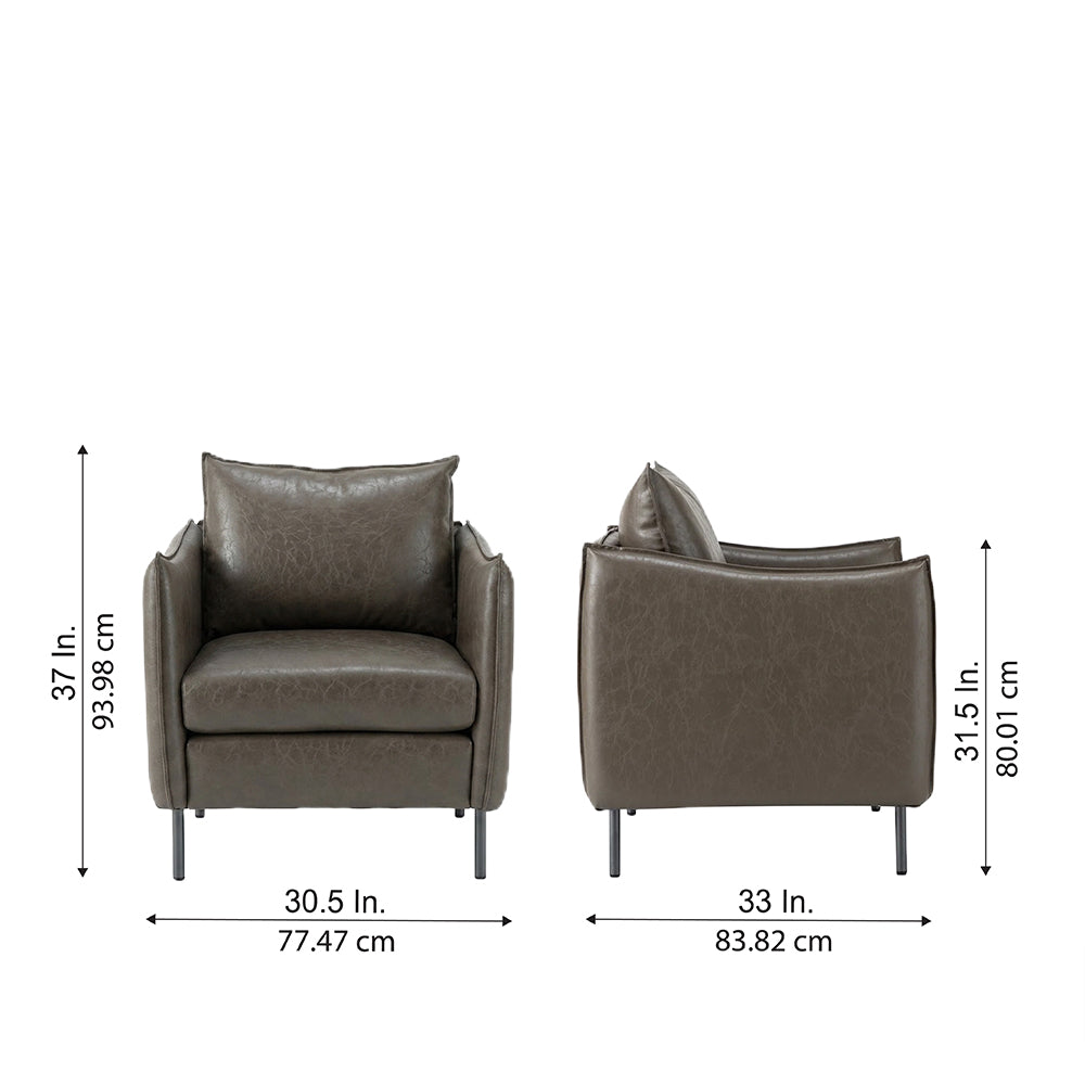 Lucas Mid Century Accent Chair