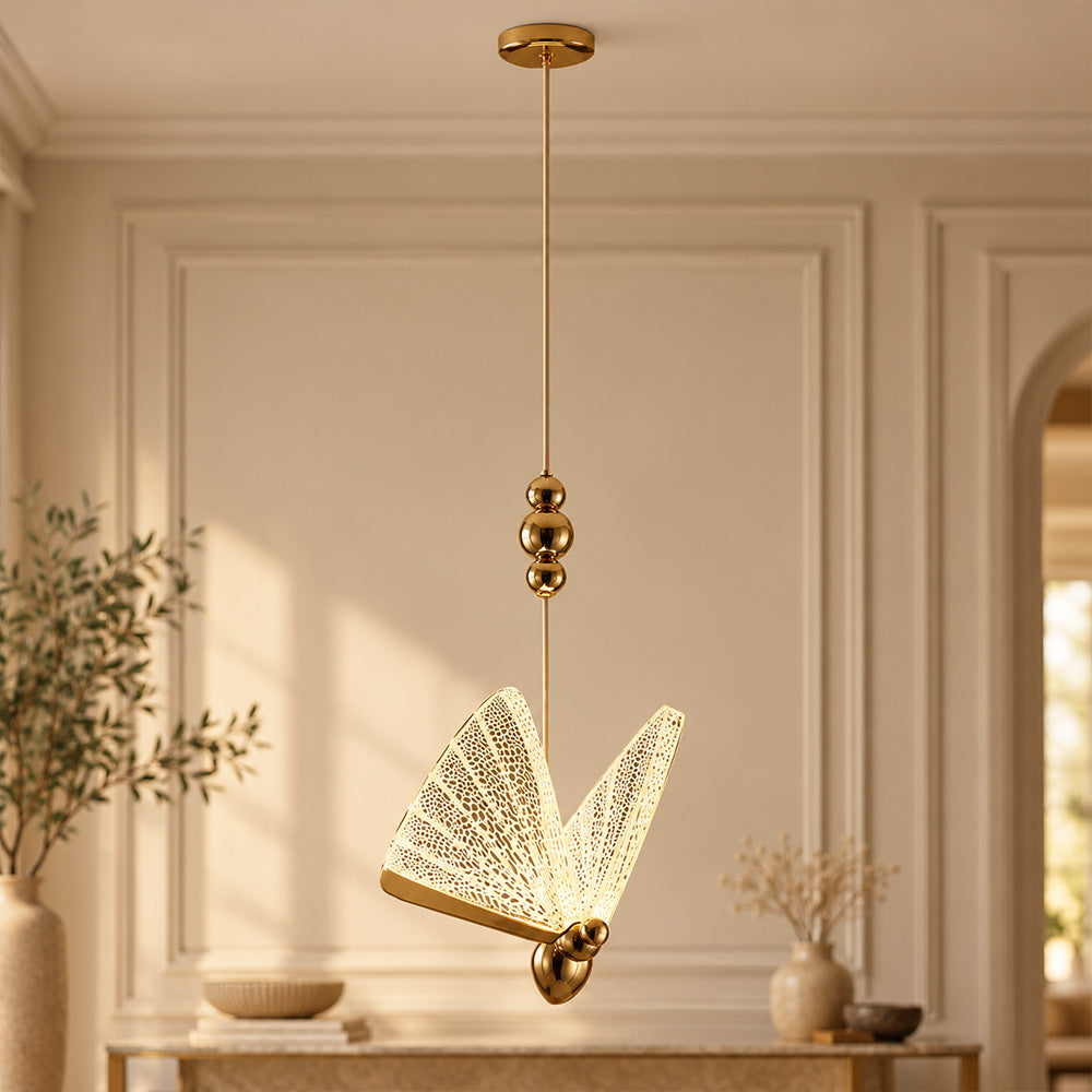 Nature inspired metal wall light style B