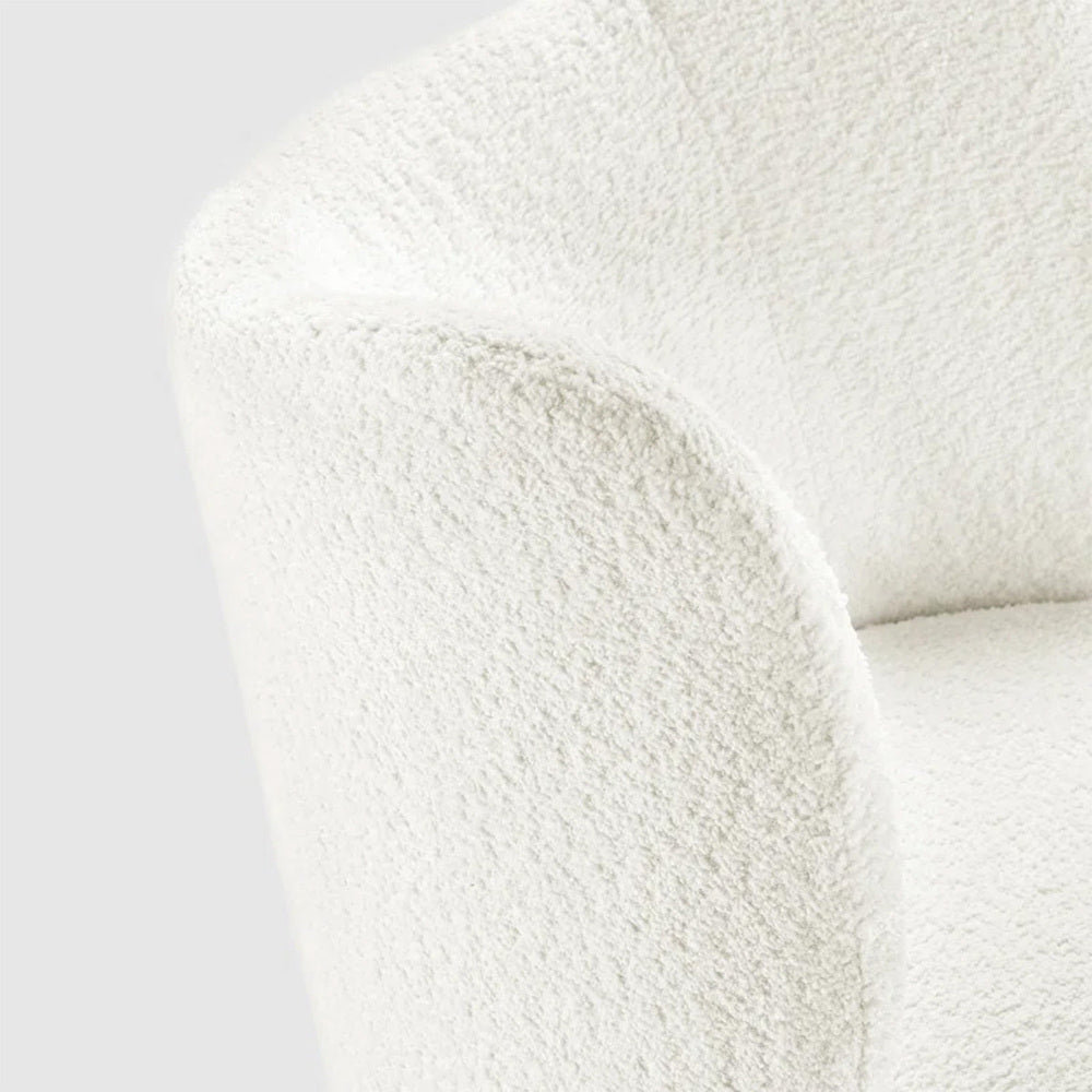 Collin Accent Chair White | Wooden Frame Accent Chair White
