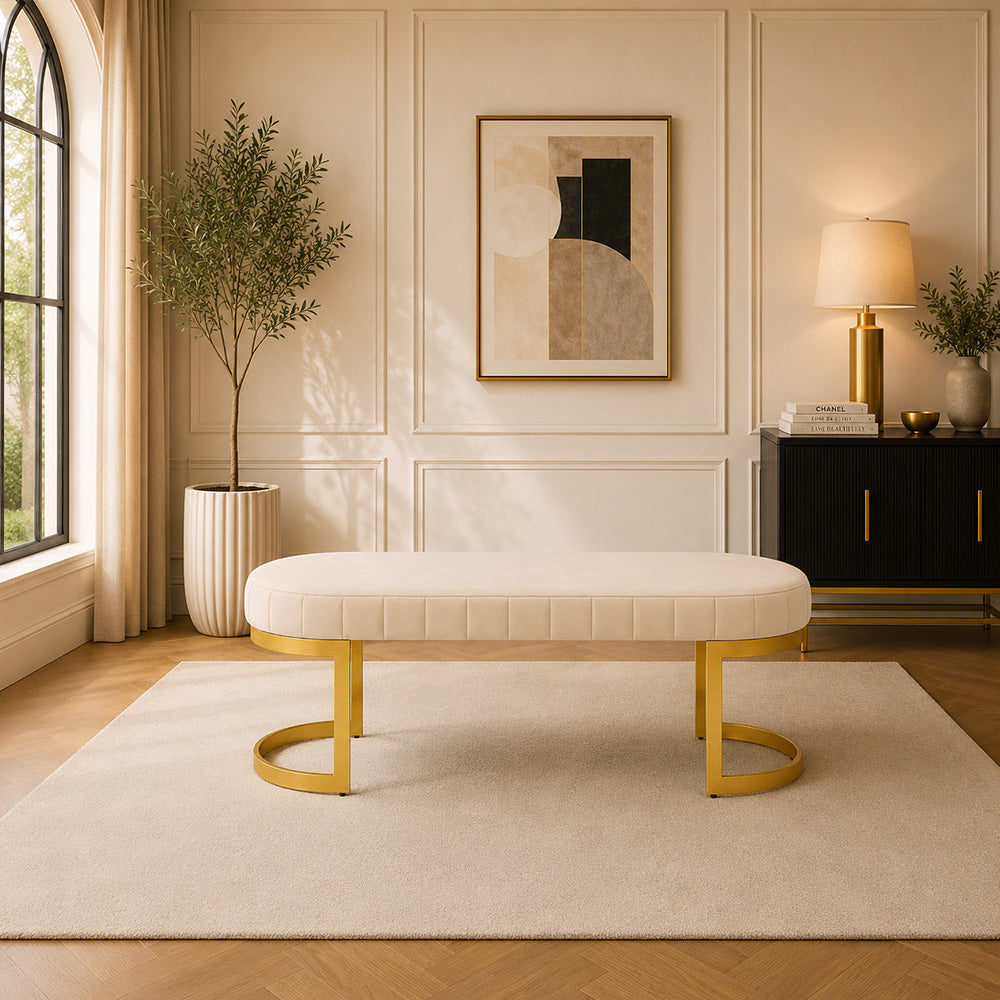 Doe Buck Bella bench|Beige