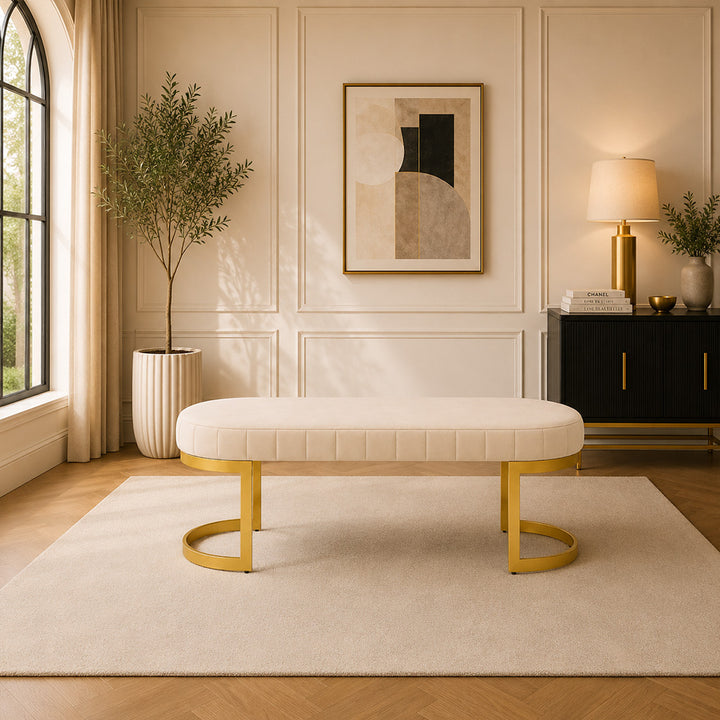 Doe Buck Bella bench|Beige