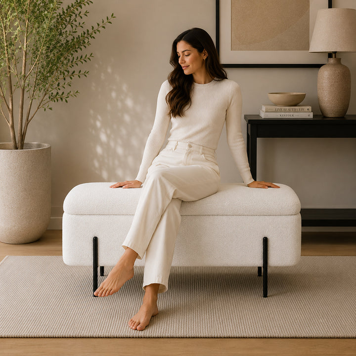 Doe Buck vera bench|White