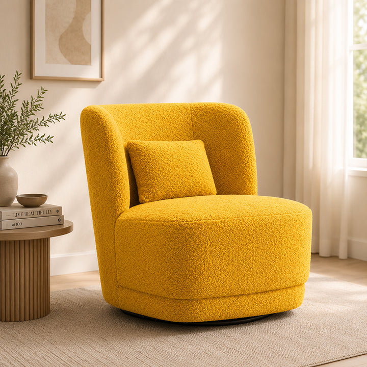 Doe Buck Schillar Lounge Chair|Yellow