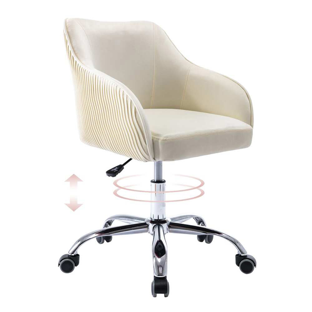 Leisel Task Chair Beige | Adjustable Office Chair Beige