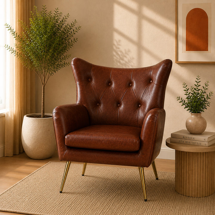 Haddly Lounge Chairs| Browm