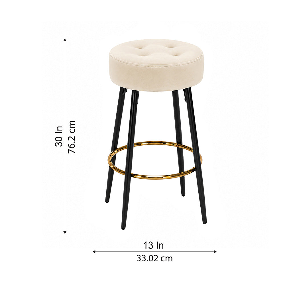 Doe Buck Deria Barstool|Beige