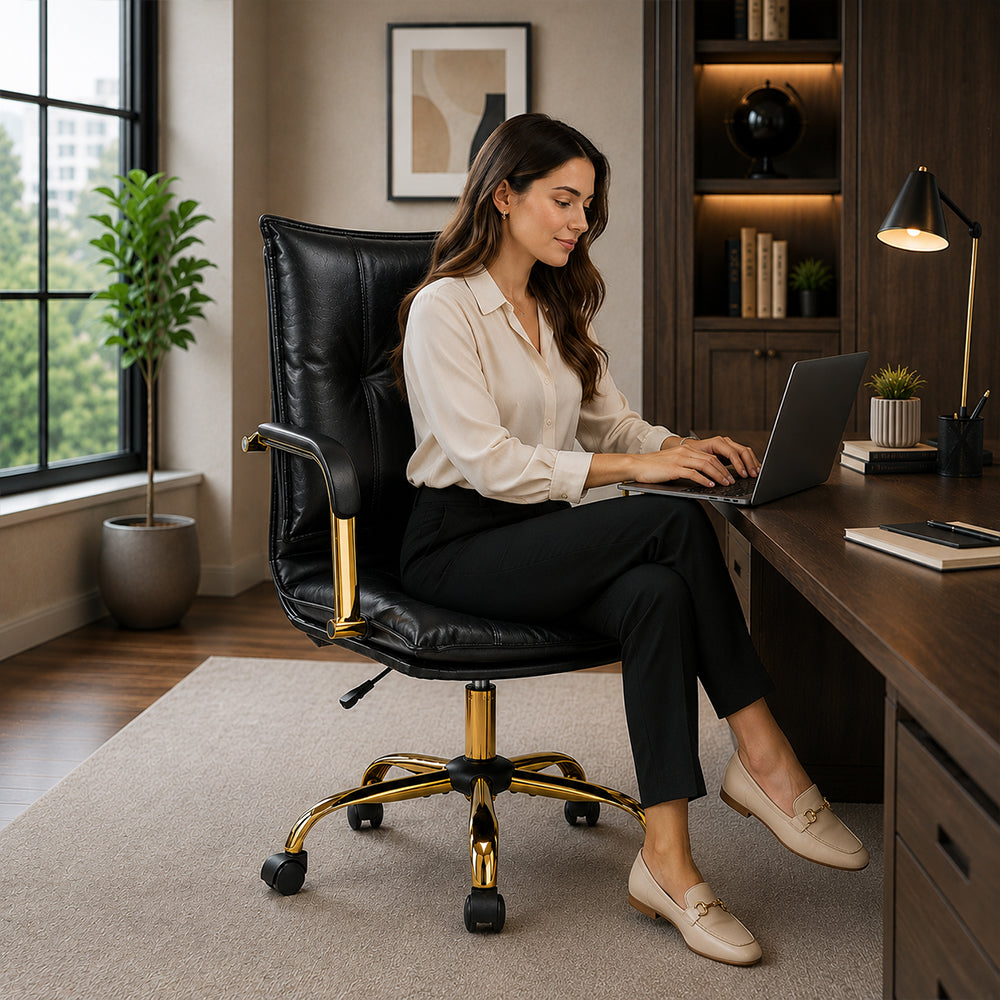 Marlon Office Chair| Black