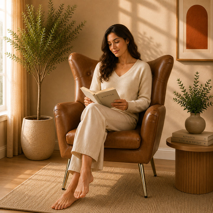 Haddly Lounge Chairs| Tan