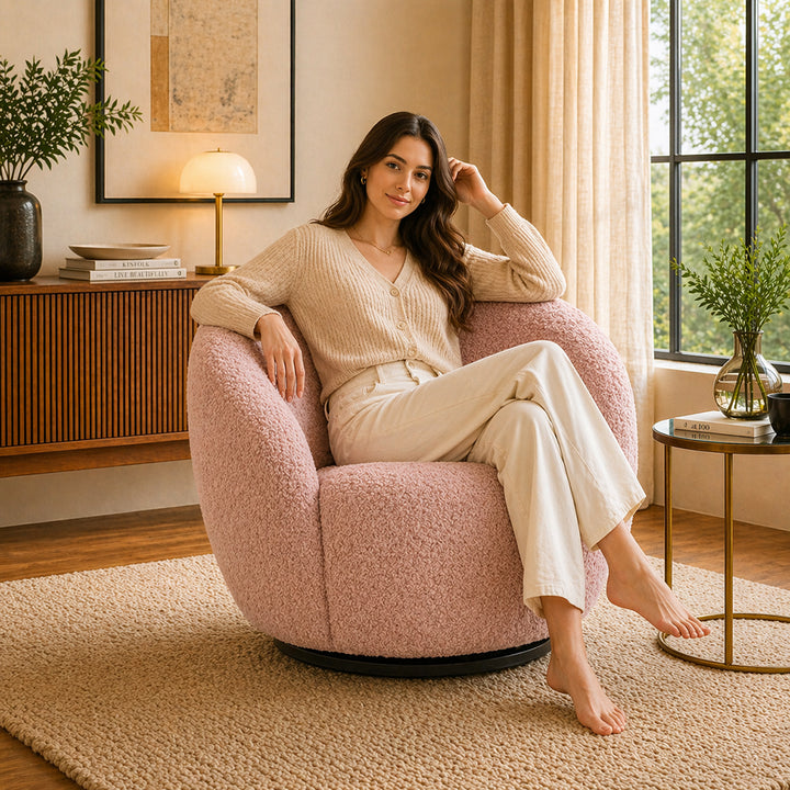 Nikoli Accent Chair | Pink