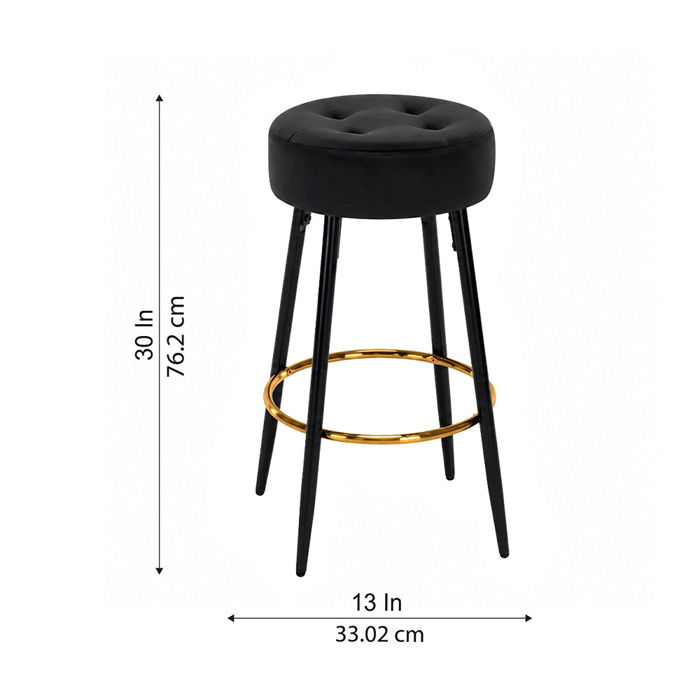 Doe Buck Deria Barstool|Black