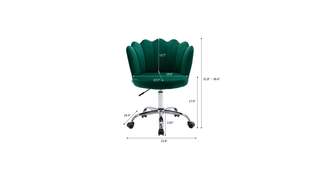 Preglo Task Chair Green | Ergonomic Office Task Chair Mint Green