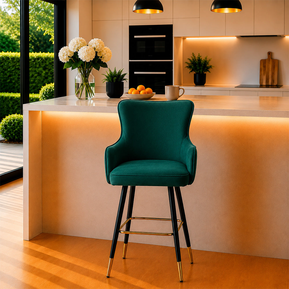 Doe Buck Nolen Barstool|Green