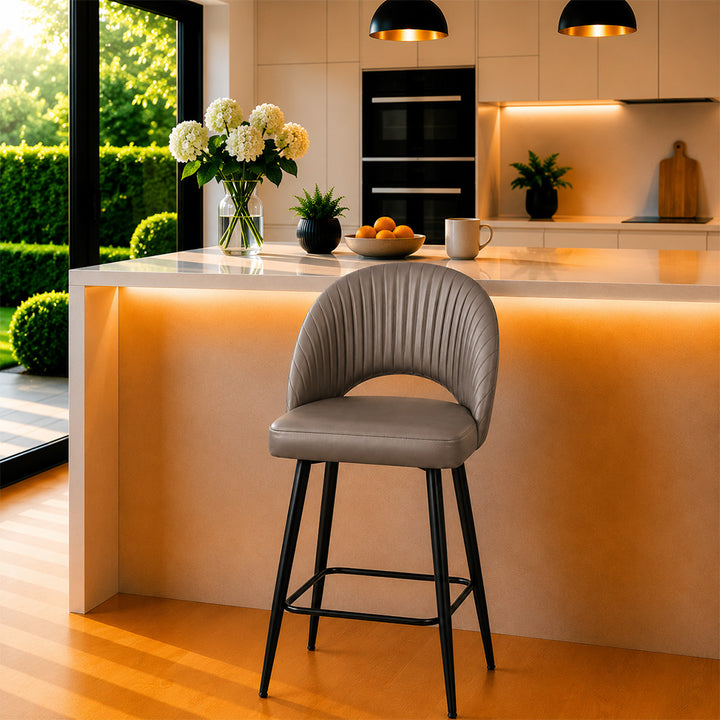Doe Buck Elmore Bar Stool|Grey