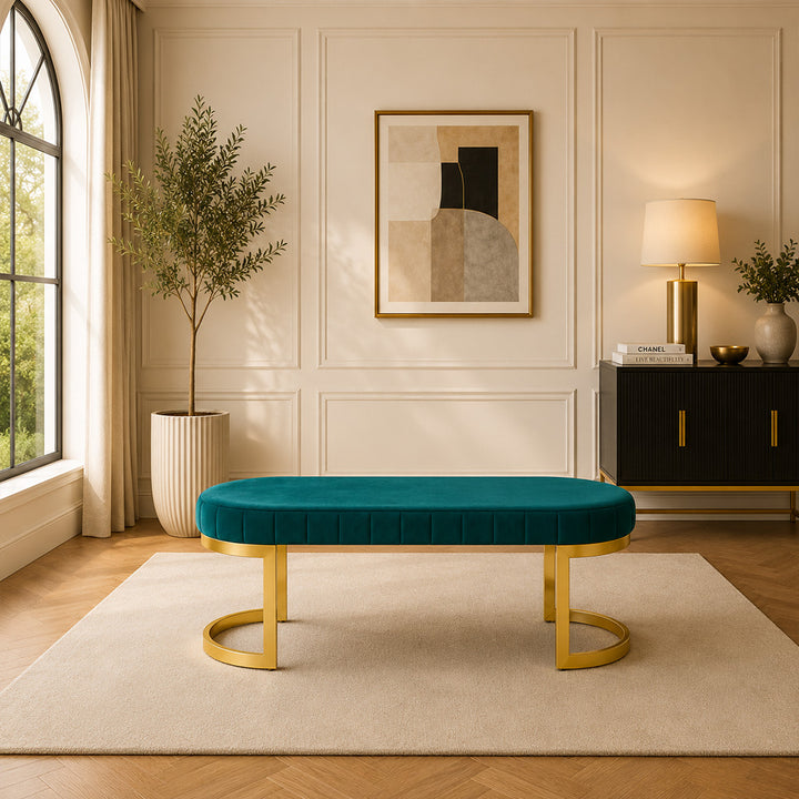 Doe Buck Bella bench|Teal