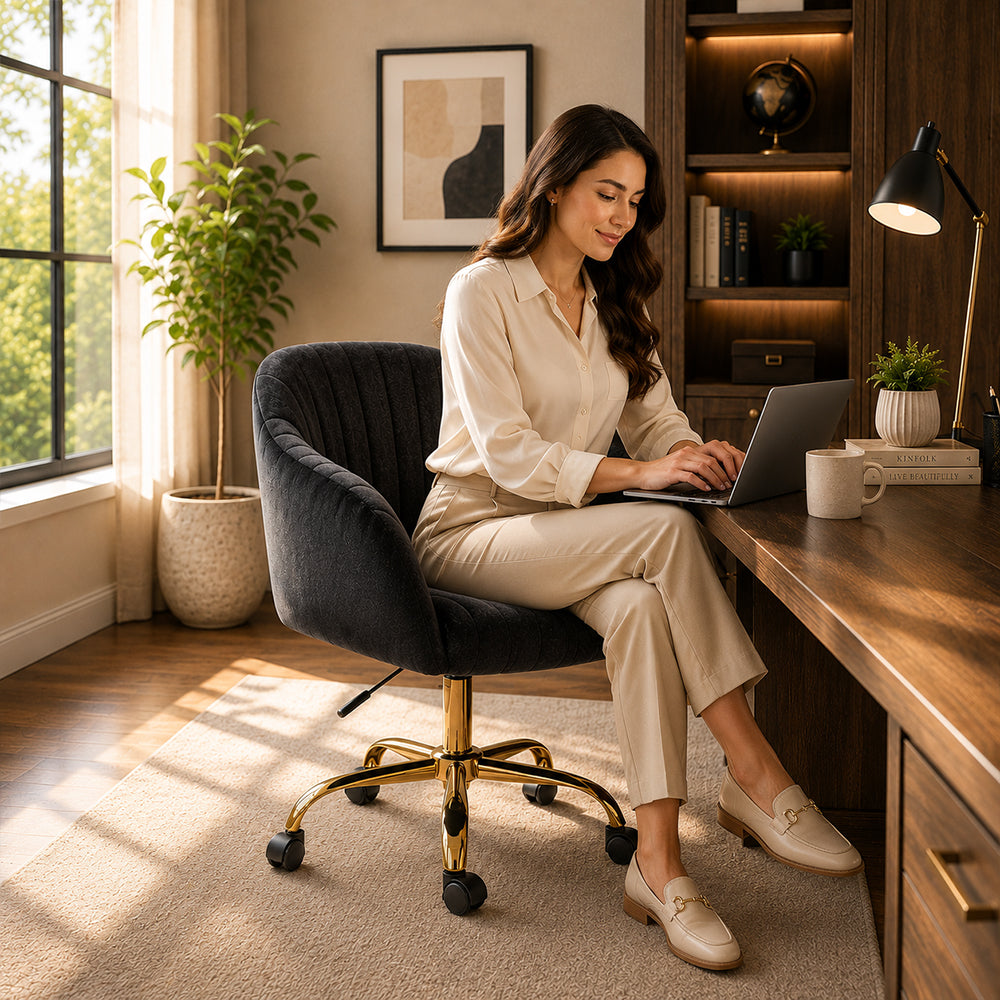Louise Office Chair| Black