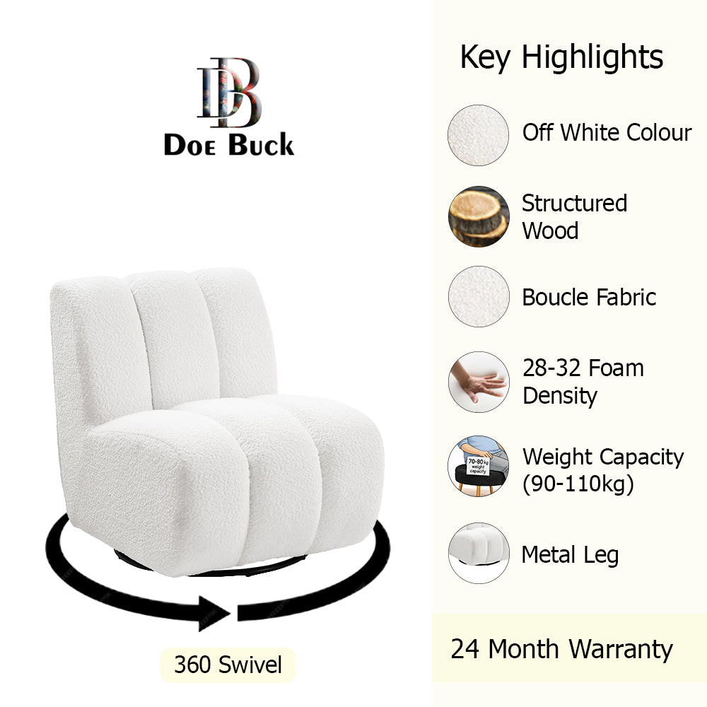 Eroomy Lounge Chair | Off White