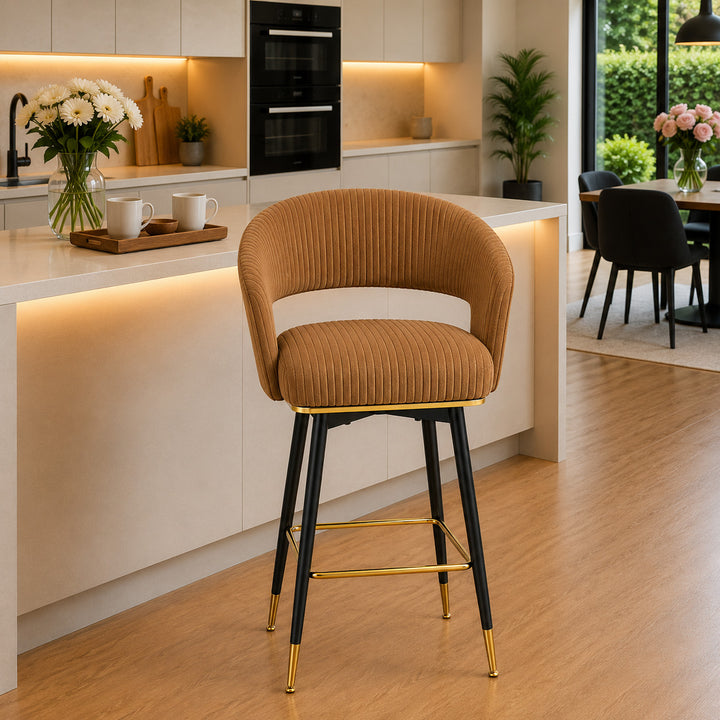 Doe Buck Mixoy Barstool|Brown