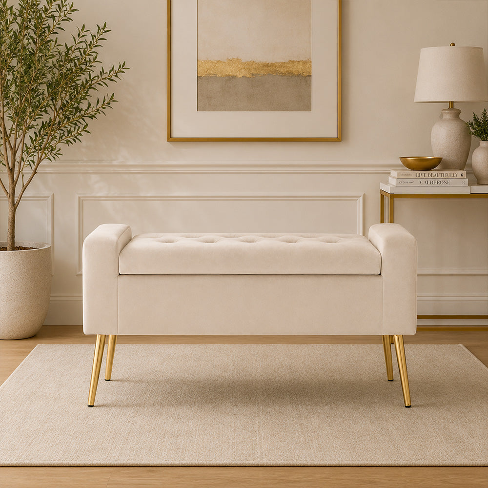Doe Buck victoria bench|Beige