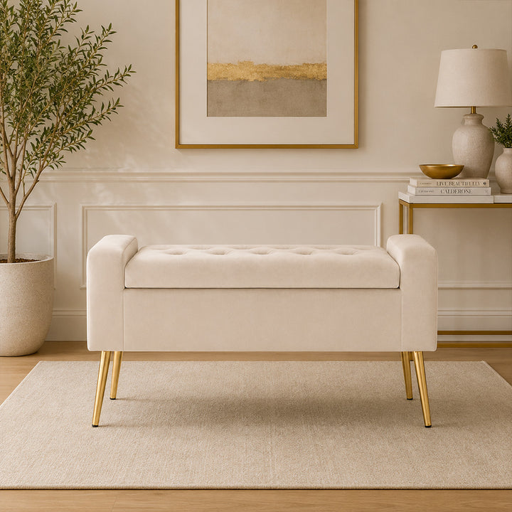 Doe Buck victoria bench|Beige