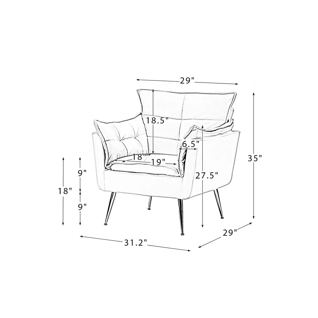 Fyn Accent Chair - Pink