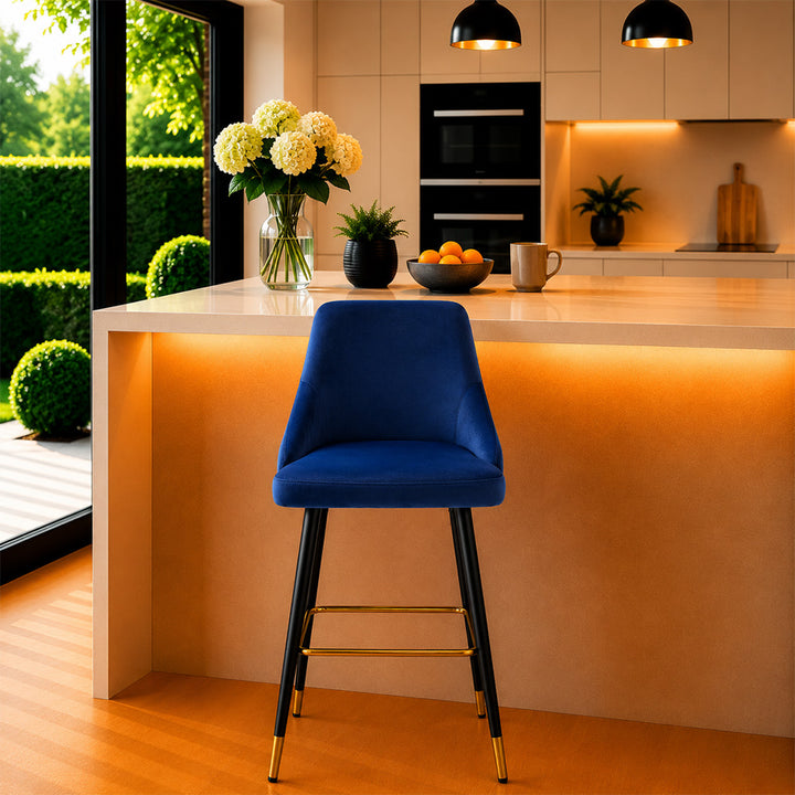 Doe Buck Davan Barstool|Blue