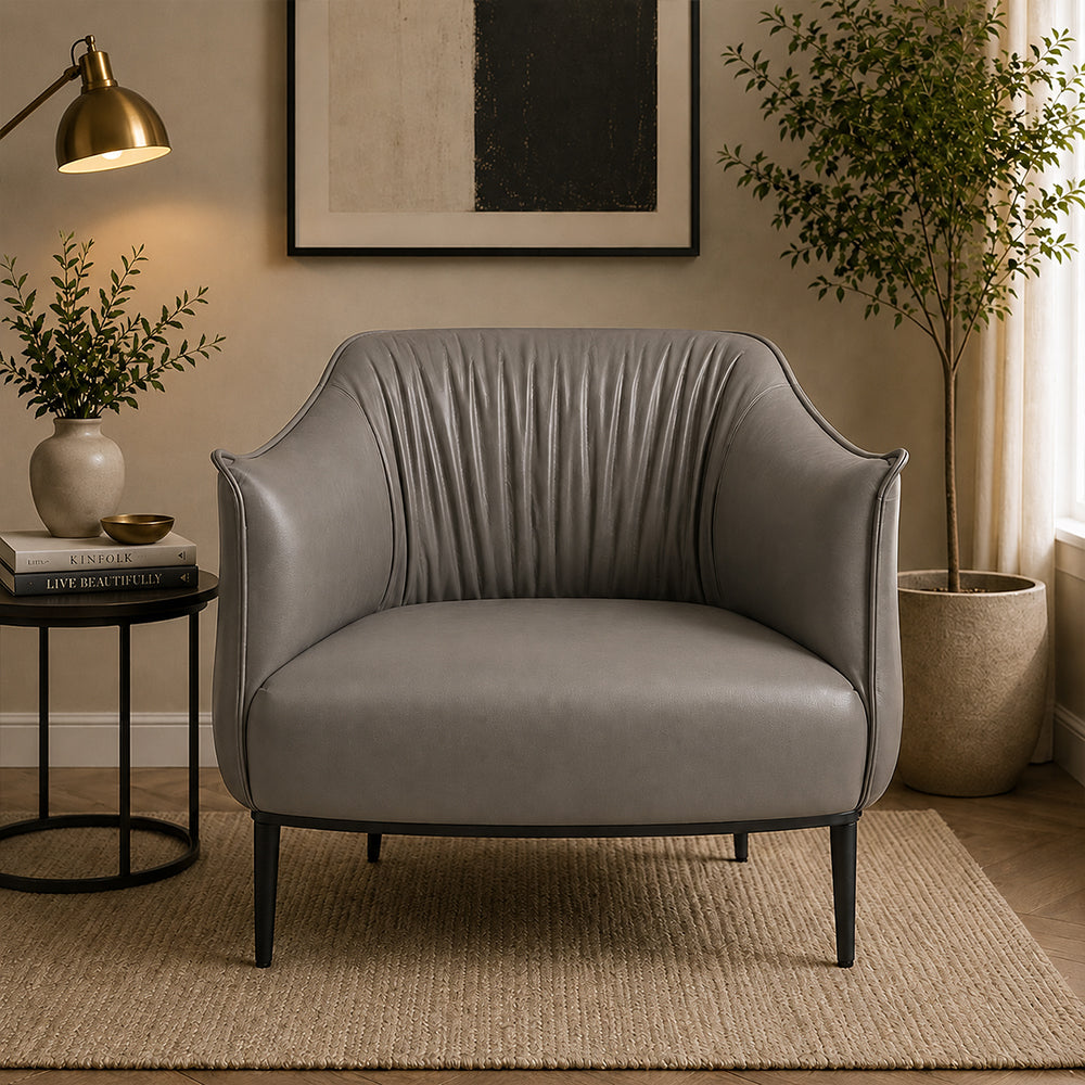 Almeda Lounge Chair| Grey