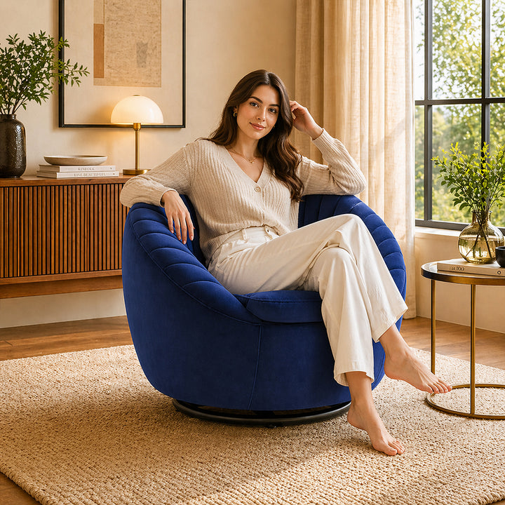 kieon Accent Chair |Blue