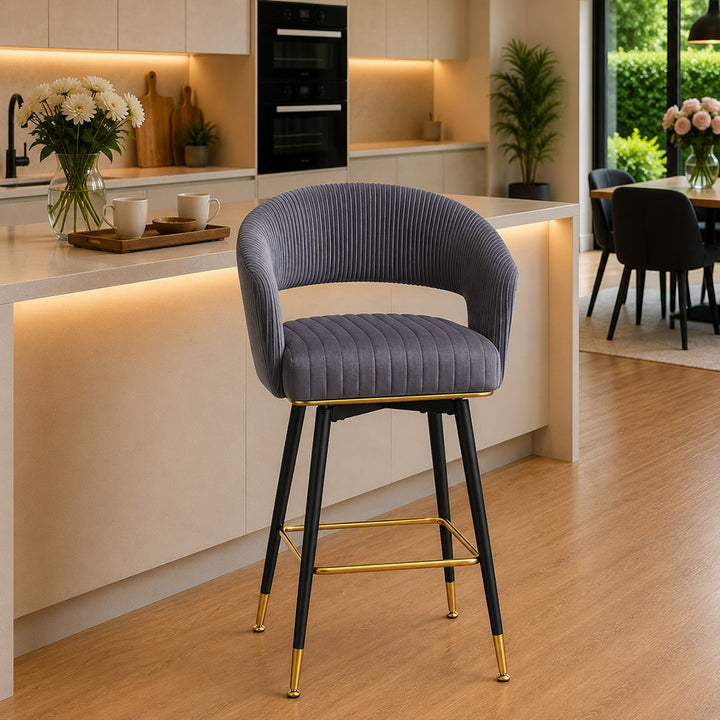 Doe Buck Mixoy Barstool|Grey