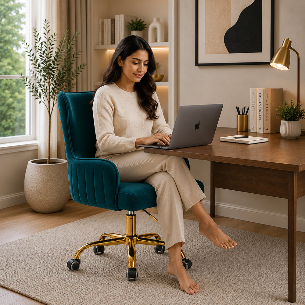 Adan Office Chair – Teal