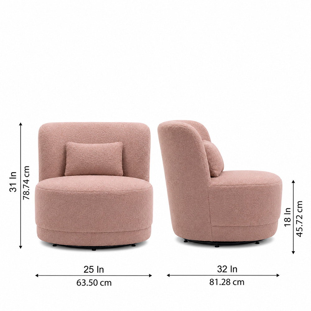 Doe Buck Schillar Lounge Chair|Pink