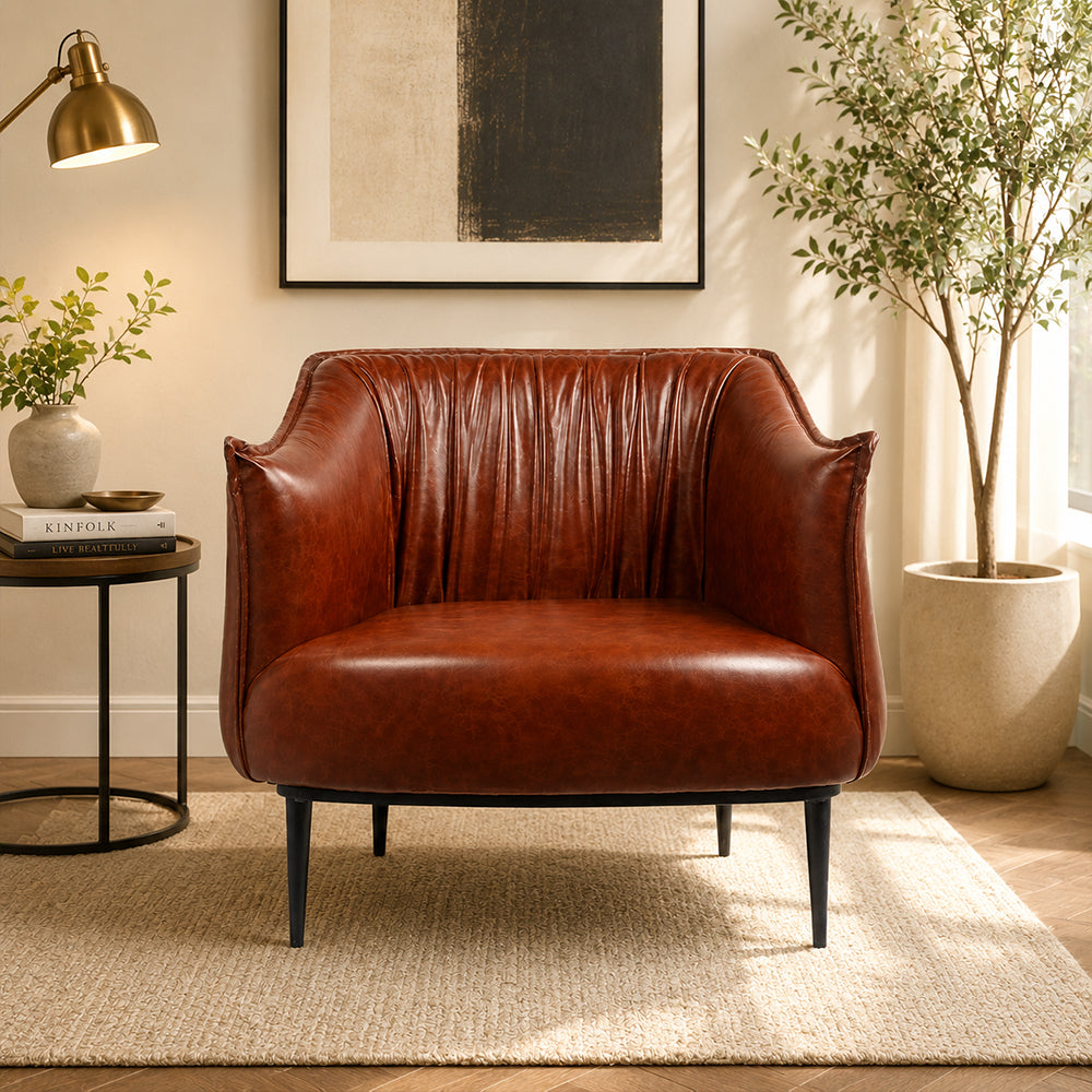 Almeda Lounge Chair|Brown
