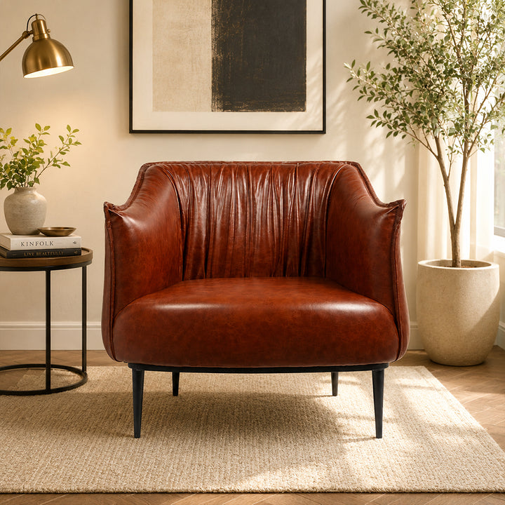 Almeda Lounge Chair|Brown