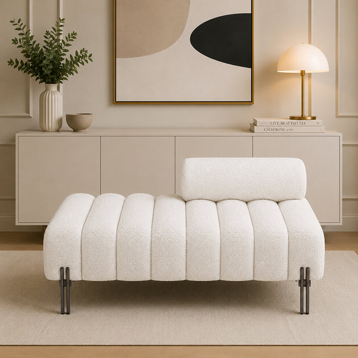 Doe Buck crest bench With Black legs|White