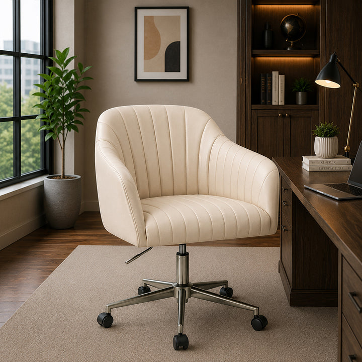 Colm Office Chair |Beige
