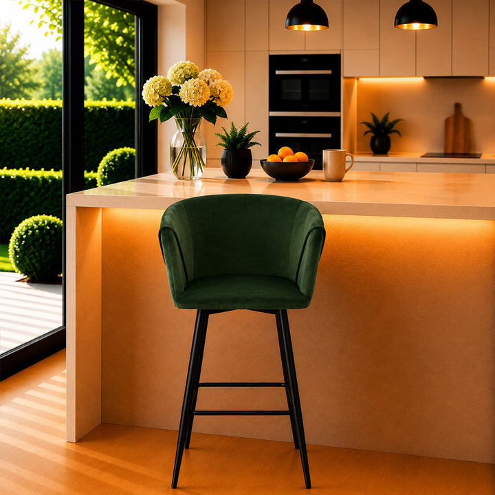 Doe Buck Clea Barstool|Green