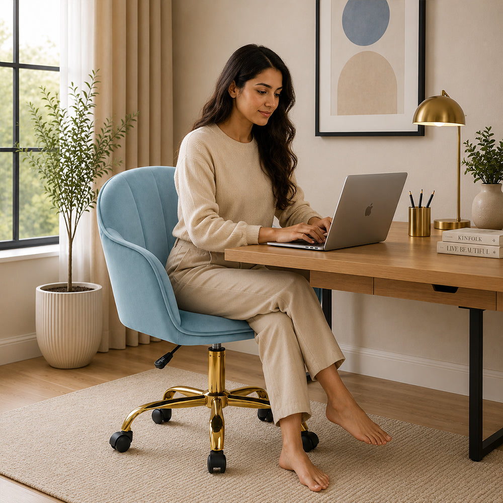 aurora Office Chair|Sky Blue