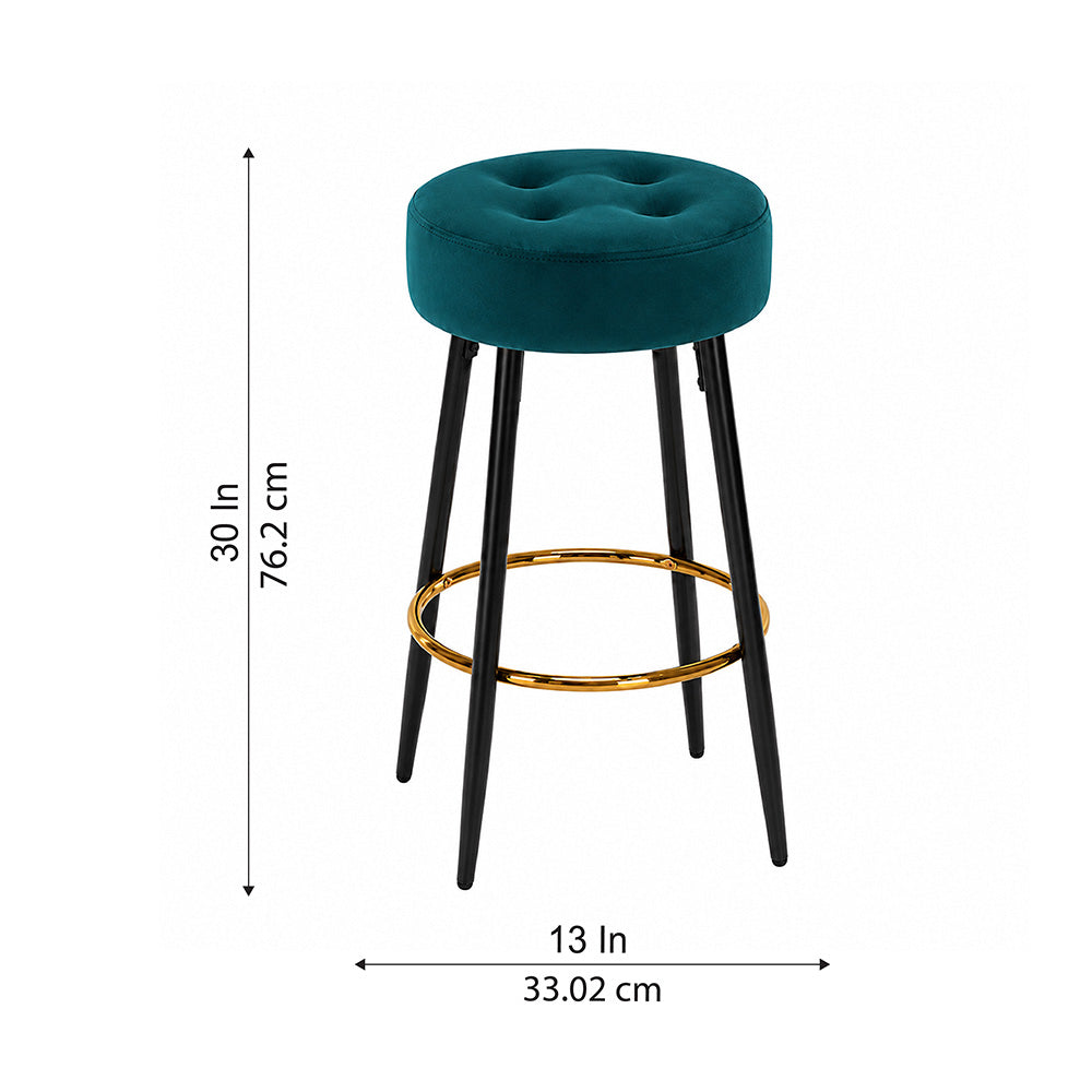 Doe Buck Deria Barstool|Teal