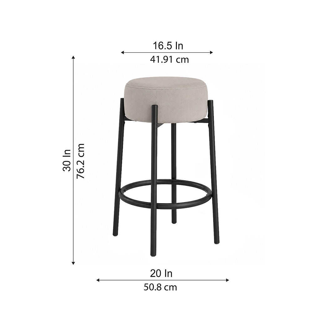 Doe Buck Barford Bar Stool|Grey