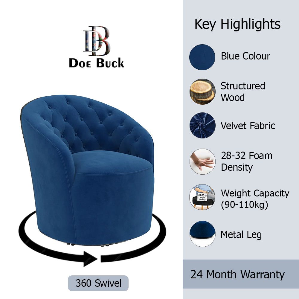 Irasema Accent Chair |Blue