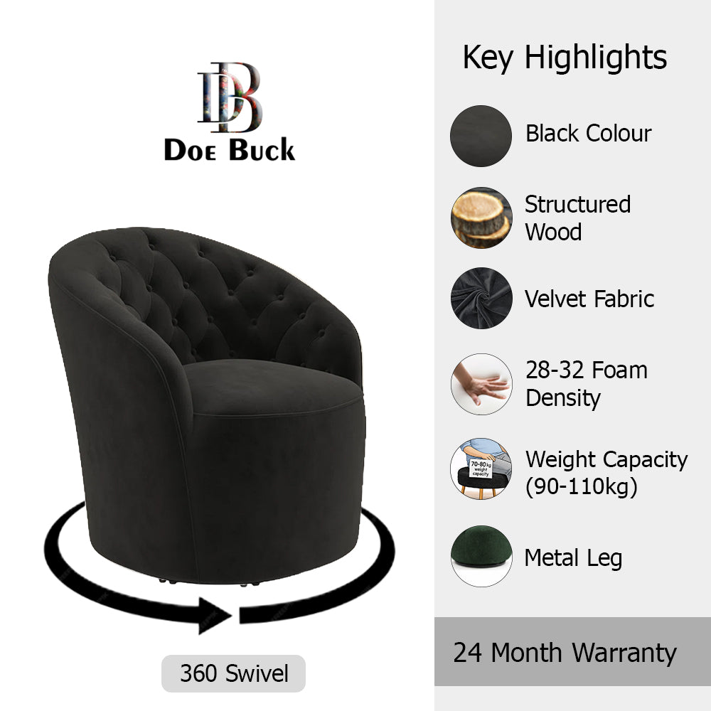 Irasema Accent Chair |Black