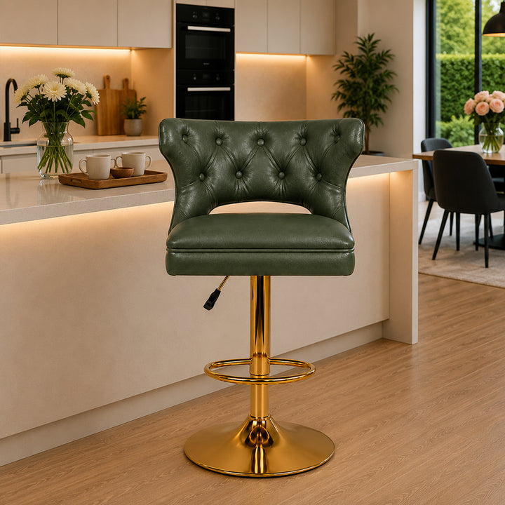 Doe Buck Verona Barstool|Green