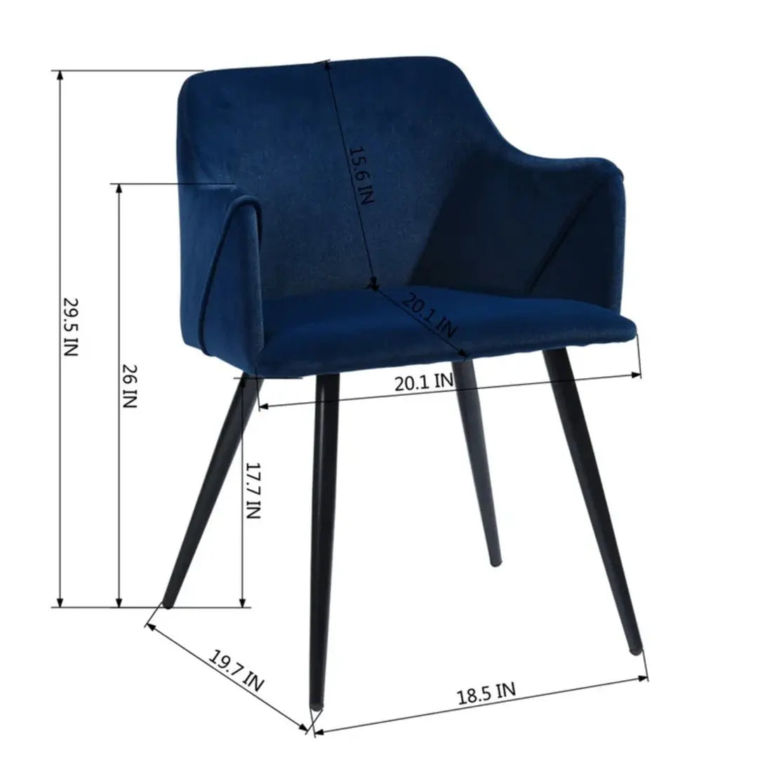 Hanner Lounge Accent Chair – Blue