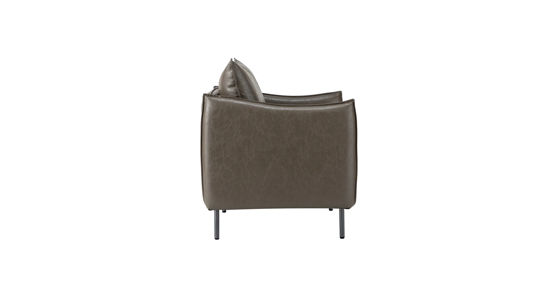 Lucas Accent Chair Grey | Mid Century Accent Chair Smoke Grey